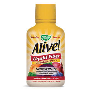 Alive! Liquid Fiber - Pomegranate Berry, 16 oz, Natures Way