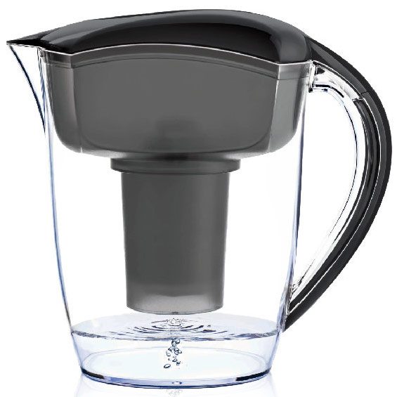 Alkaline Water Pitcher - Black, Santevia Water Systems
