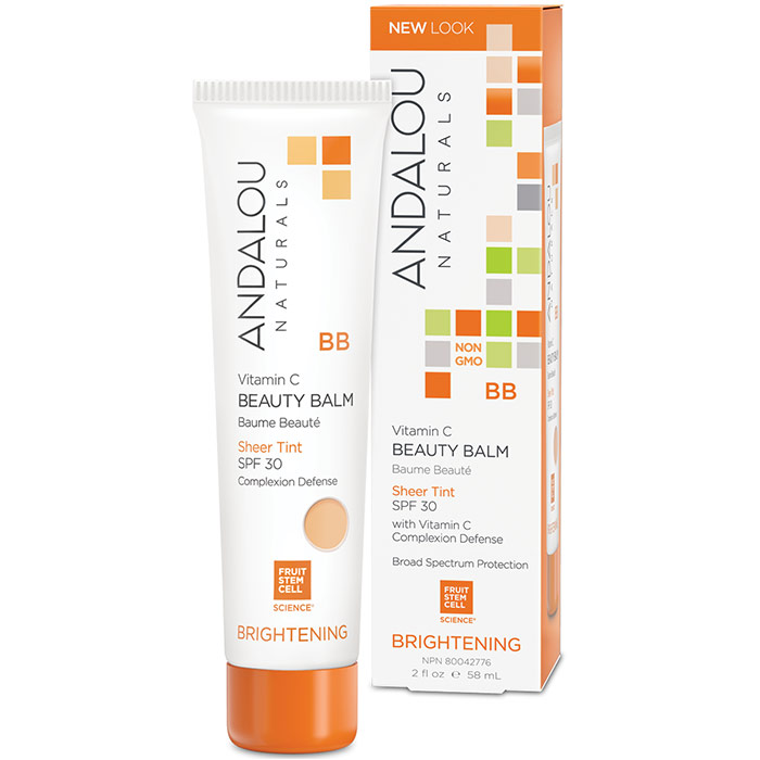 All in One Beauty Balm Sheer Tint with SPF 30 (BB Cream), 2 oz, Andalou Naturals