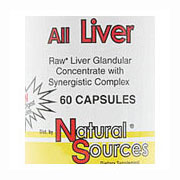 All Liver, 60 Capsules, Natural Sources