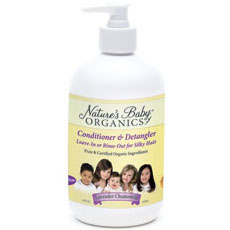 Nature's Baby Organics All Natural Hair Conditioner, Vanilla Tangerine, 16 oz, Nature's Baby Products