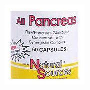 All Pancreas, 60 Capsules, Natural Sources