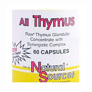 All Thymus, 60 Capsules, Natural Sources