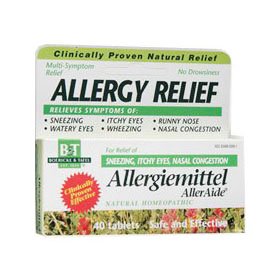 Allergiemittel AllerAide, Allergy Relief, 40 Tablets, Boericke & Tafel Homeopathic