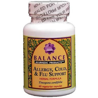 Balance Ayurvedic Allergy, Cold, and Flu Support, 60 Vegetarian Capsules, Balance Ayurvedic