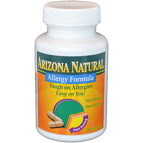 Arizona Natural Allergy Formula, 60 Capsules, Arizona Natural