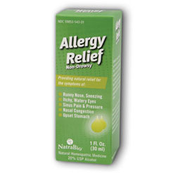 Allergy Relief 1 fl oz, NatraBio (Natra-Bio)