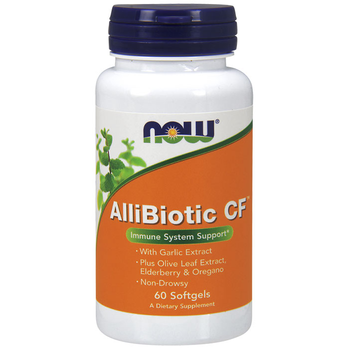 NOW Foods Allibiotic Non-Drowsy CF, 60 Softgels, NOW Foods