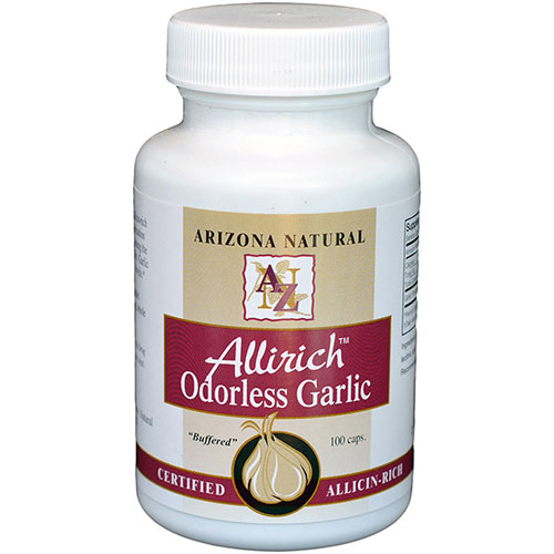 Arizona Natural Allirich Odorless Garlic 500mg 100 caps from Arizona Natural