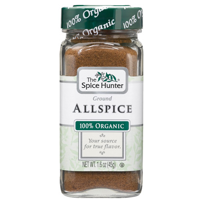 Allspice, Ground, 100% Organic, 1.6 oz x 6 Bottles, Spice Hunter