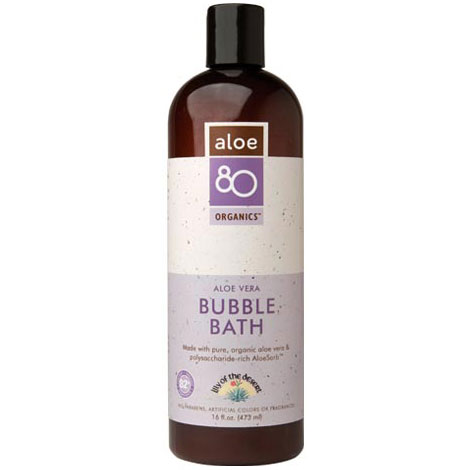 Aloe Vera 80 Aloe 80 Organics Bubble Bath 16 oz