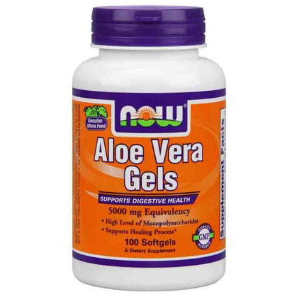 Aloe Vera Gels 5000 mg, 100 Softgels, NOW Foods