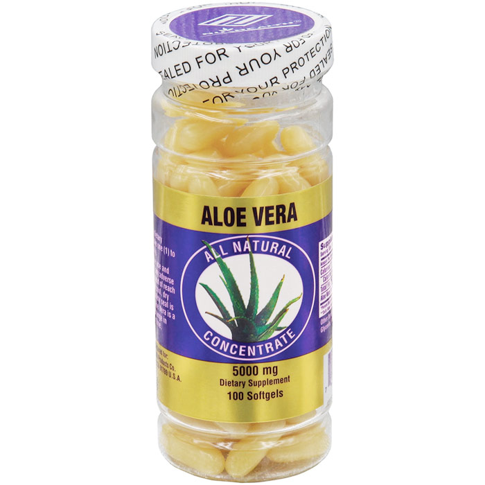 Aloe Vera 5000 mg, 100 Softgels, Nu Health