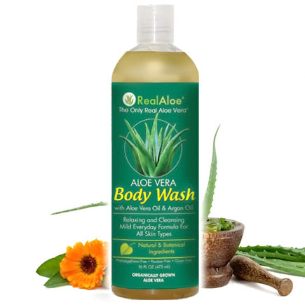 Aloe Vera Body Wash, 16 oz, Real Aloe, Inc.