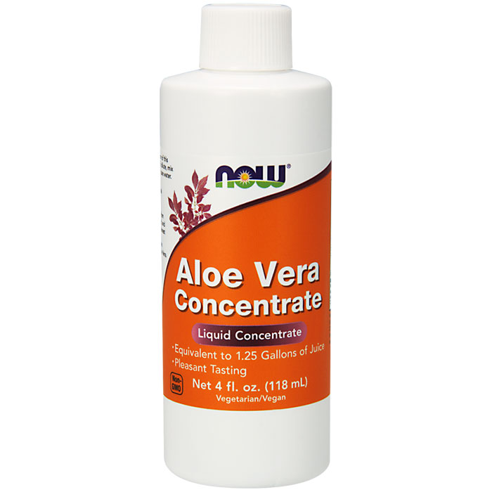 NOW Foods Aloe Vera Concentrate Liquid, 4 oz, NOW Foods