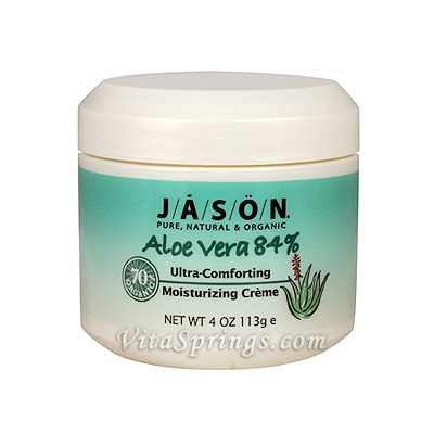 Aloe Vera Cream 84% with Vitamin E 4 oz, Jason Natural