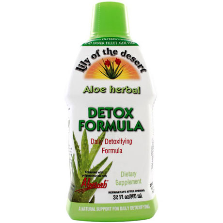 Aloe Vera Gel Detoxifying Formula 32 oz, Lily Of The Desert