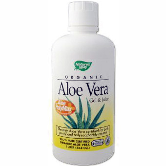 Aloe Vera Gel & Juice Liquid Organic 1 liter from Natures Way