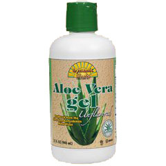 Aloe Vera Gel Unflavored Liquid, 32 oz, Dynamic Health Labs