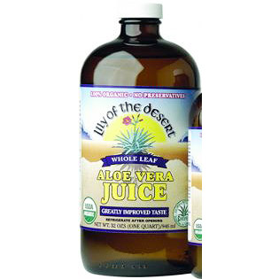 Aloe Vera Juice Whole Leaf Preservative Free 16 oz, Lily Of The Desert