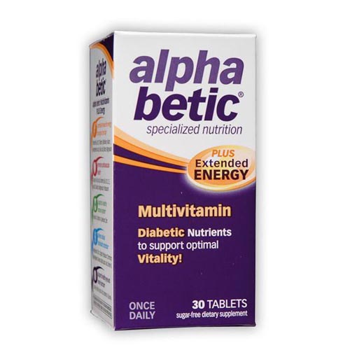 Enzymatic Therapy Alpha Betic Multivitamin Plus Extended Energy, 30 Tablets, Enzymatic Therapy