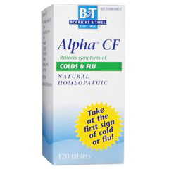 Alpha CF, Colds & Flu, 120 Tablets, Boericke & Tafel Homeopathic
