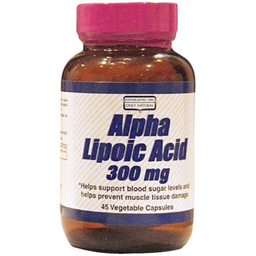 Alpha Lipoic 300 mg, 45 Vegicaps, Only Natural Inc.