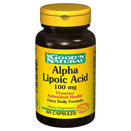 Good 'N Natural Alpha Lipoic Acid 100 mg, 60 Capsules, Good 'N Natural