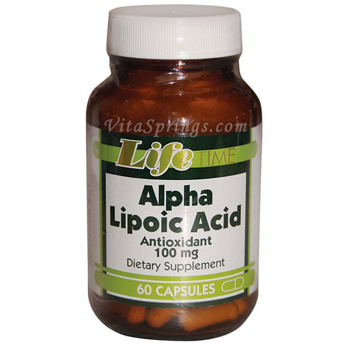 Alpha Lipoic Acid 100 mg, 60 Capsules, LifeTime