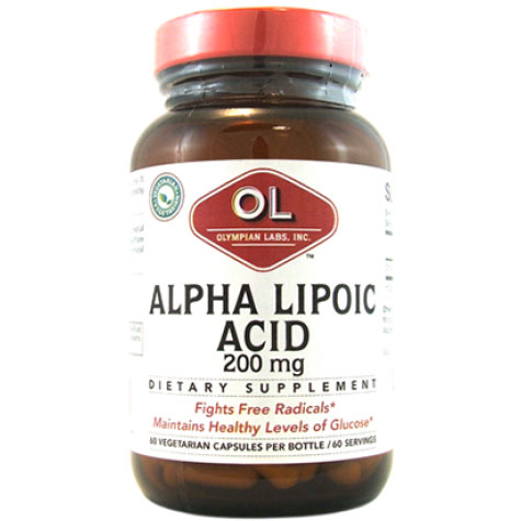 Alpha Lipoic Acid 200 mg, 60 Veggie Capsules, Olympian Labs