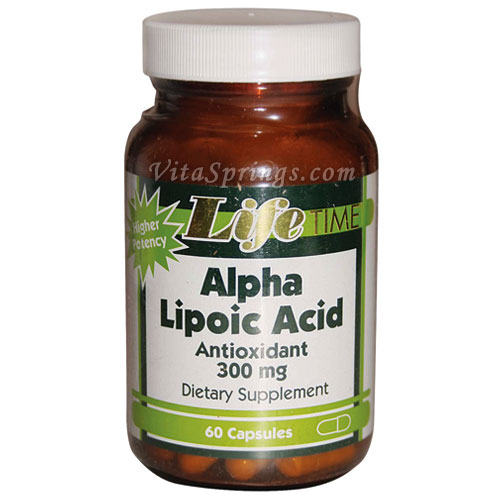 Alpha Lipoic Acid 300 mg, 60 Capsules, LifeTime