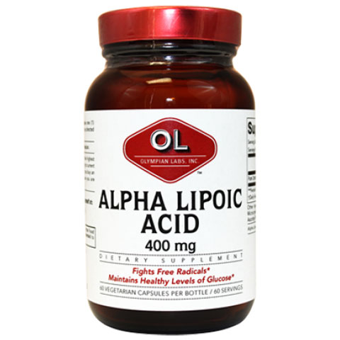 Alpha Lipoic Acid 400 mg, 60 Veggie Capsules, Olympian Labs