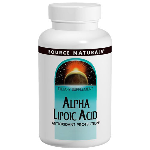 Alpha Lipoic Acid 600 mg Cap, 120 Capsules, Source Naturals