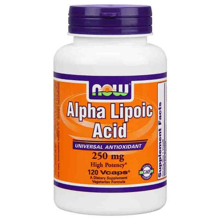 NOW Foods Alpha Lipoic Acid 250mg, ALA 120 Caps, NOW Foods