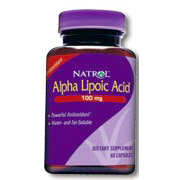 Alpha Lipoic Acid (ALA) 100mg 100 caps from Natrol