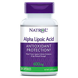 Alpha Lipoic Acid Time Release 600 mg, 45 Tablets, Natrol
