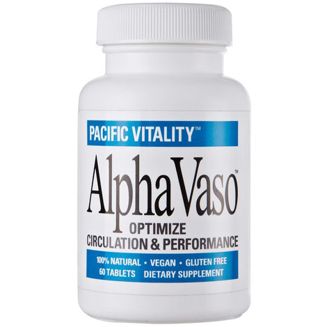 Alpha Vaso, Optimize Circulation & Performance, 60 Tablets, Pacific Vitality