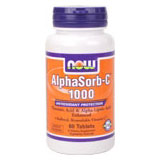 AlphaSorb-C 1000 mg, Buffered Bioavailable Vitamin C, 60 Tablets, NOW Foods