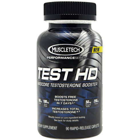 MuscleTech Test HD, Hardcore Testosterone Booster, 90 Caplets