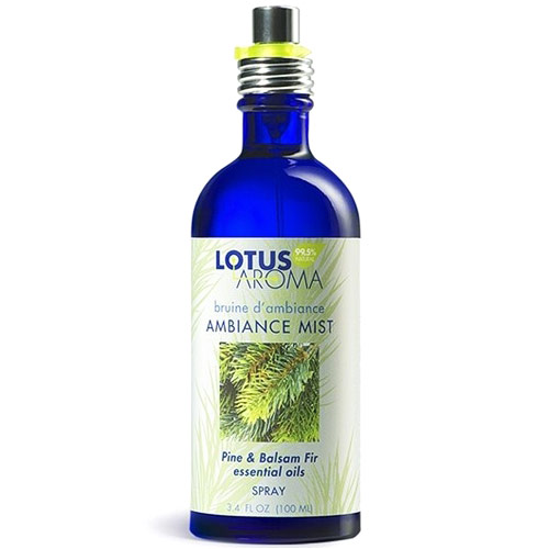 Lotus Aroma Ambiance Mist, Pine & Balsam Fir Essential Oils Spray, 3.4 oz, Lotus Aroma