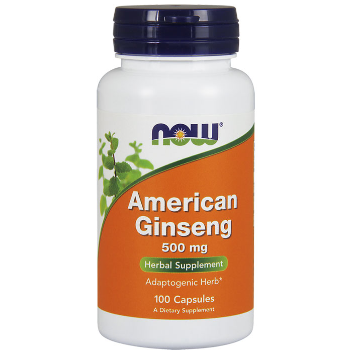 American Ginseng 500 mg, 100 Capsules, NOW Foods