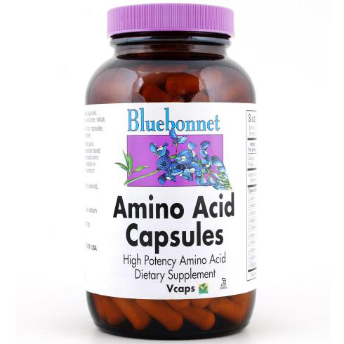 Amino Acid Capsules 750 mg, 180 Vcaps, Bluebonnet Nutrition