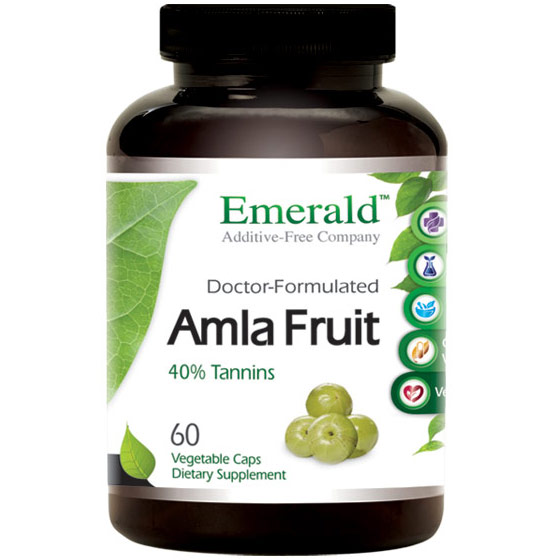 Amla Fruit, 60 Vegetable Capsules, Emerald Labs