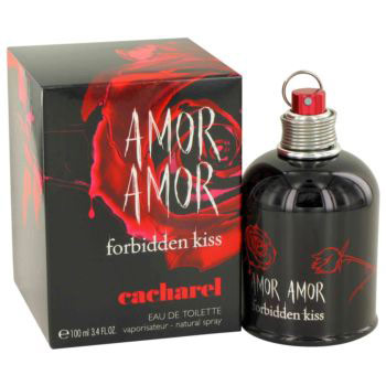 Amor Amor Forbidden Kiss Perfume for Women, Eau De Toilette Spray, 3.4 oz, Cacharel Perfume