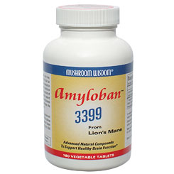 Amyloban 3399 from Lions Mane, 180 Tablets, Maitake Products