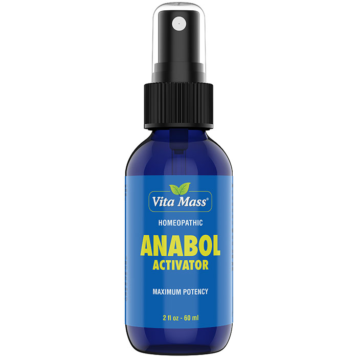 Anabolic Activator Homeopathic Oral Spray, 2 oz (60 ml), Vita Mass