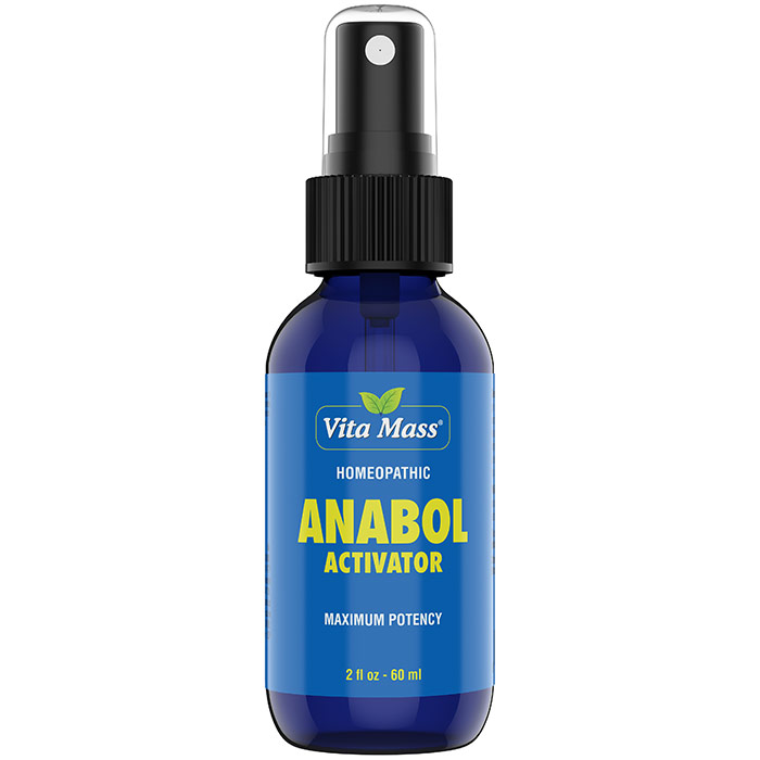 Anabolic Activator Homeopathic Oral Spray, 2 oz (60 ml), Vita Mass