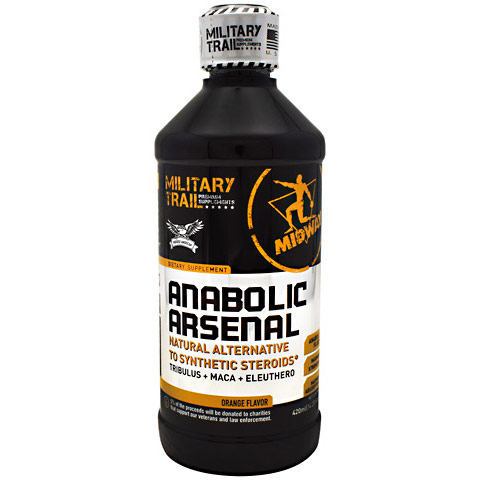 Anabolic Arsenal Liquid Supplement, Orange Flavor, 14 Servings, Midway Labs