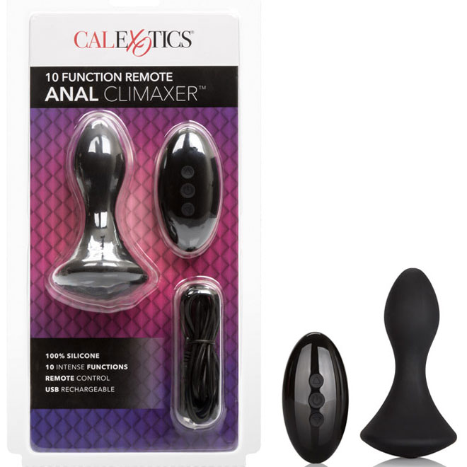 10 Function Remote Anal Climaxer - Black, Anal Vibrator, California Exotic Novelties