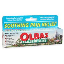 Olbas Analgesic Salve, Made With Pure Essential Oils in a Cream Base, 1 oz, Olbas